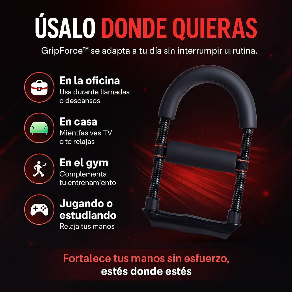 GripForce – Entrena tu fuerza. Domina tu agarre.