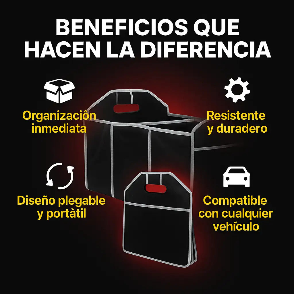 Organizador Maletero Plegable | AutoClean Pro