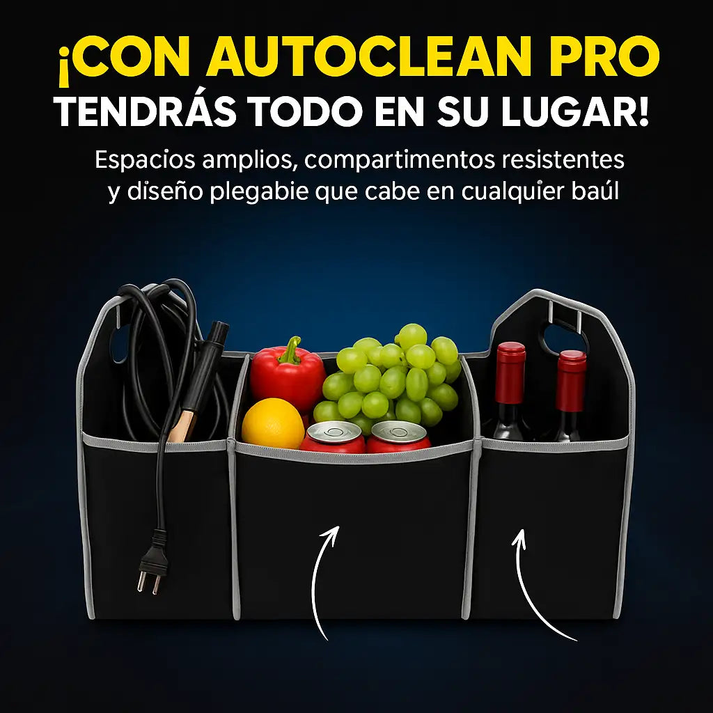 Organizador Maletero Plegable | AutoClean Pro