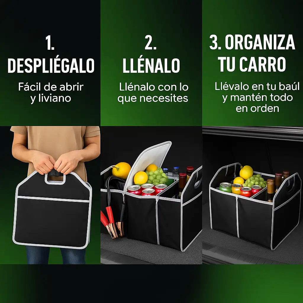 Organizador Maletero Plegable | AutoClean Pro