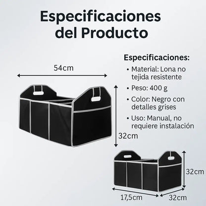 Organizador Maletero Plegable | AutoClean Pro